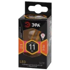 Лампа светодиодная F-LED P45-11w-827-E14 (филамент, шар, 11Вт, тепл, E14) (10/100/4000)
