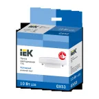 Лампа светодиодная T75 таблетка 10Вт 230В 6500К GX53 IEK