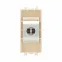 Avanti Компьютерная розетка RJ-45 без шторки модульная, кат.6 экранированная, Ванильная дымка, 1 модуль