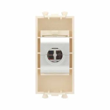 Avanti Компьютерная розетка RJ-45 без шторки модульная, кат.6 экранированная, Ванильная дымка, 1 модуль