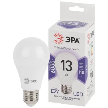 Лампа светодиодная LED A60-13W-860-E27(диод,груша,13Вт,хол,E27)