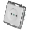 Розетка Intro Accent 6-201-01 2Р 16А-250В, IP20, СУ, AL/CU, белый