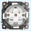 Розетка Intro Accent 6-201-01 2Р 16А-250В, IP20, СУ, AL/CU, белый