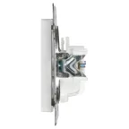Розетка Intro Accent 6-201-01 2Р 16А-250В, IP20, СУ, AL/CU, белый