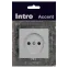 Розетка Intro Accent 6-201-01 2Р 16А-250В, IP20, СУ, AL/CU, белый
