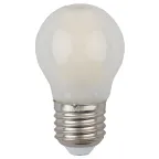 Лампа светодиодная филаментная F-LED P45-7W-840-E27 frost (филамент, шар мат., 7Вт, нейтр, E27 (10/100/3000)