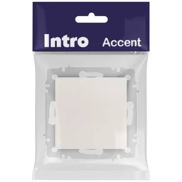 Кнопка Intro Accent 6-109-06 , 10А-250В, IP20, СУ, перламутр