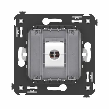 Avanti Компьютерная розетка RJ-45 без шторки в стену, кат.6А одинарная, Закаленная сталь