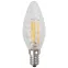 Лампа светодиодная филаментная F-LED BTW-5W-827-E14 (филамент, свеча витая, 5Вт, тепл, E14 (10/100/2800)