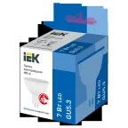 Лампа светодиодная MR16 софит 7Вт 230В 6500К GU5.3 IEK