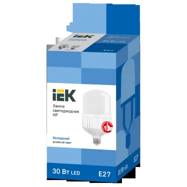 Лампа светодиодная HP 30Вт 230В 6500К E27 IEK