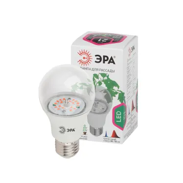 Лампа светодиодная лампа для рассады тип А60, 14 Вт, 220-240V FITO-12W-RB-E27-K