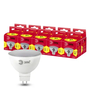 Лампа светодиодная LED 9 Вт 720Лм 2700К софит теплый GU5.3 220-240В LED MR16-9W-827-GU5.3 Red Line
