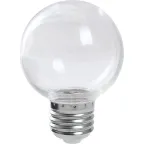 Лампа светодиодная LED 3вт Е27 прозрачный 2700К шар G60