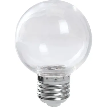 Лампа светодиодная LED 3вт Е27 прозрачный 2700К шар G60