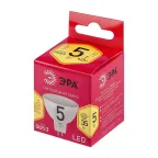 Лампа светодиодная LED 5 Вт 400Лм 2700К софит теплый GU5.3 220-240В LED MR16-5W-827-GU5.3 Red Line