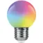 Лампа светодиодная LED 1вт Е27 RGB быстрая смена цвета шар