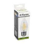 Лампа светодиодная LED 7вт Е27 белый свеча FILAMENT