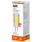 Лампа светодиодная CORN капсула 5Вт 230В 3000К керамика G4 IEK