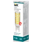 Лампа светодиодная CORN капсула 7Вт 230В 4000К керамика G9 IEK