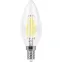 Лампа светодиодная LED 11вт Е14 теплый свеча FILAMENT