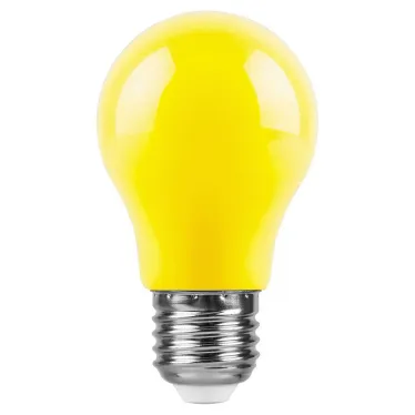 Лампа светодиодная LED 3вт Е27 желтый шар