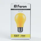 Лампа светодиодная LED 3вт Е27 желтый шар