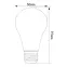 Лампа светодиодная LED 3вт Е27 желтый шар