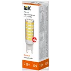 Лампа светодиодная CORN капсула 7Вт 230В 3000К керамика G9 IEK