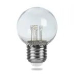 Лампа светодиодная LED 1вт Е27 прозрачный 2700К шар