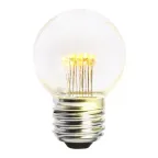 Лампа светодиодная LED 1вт Е27 прозрачный 2700К шар