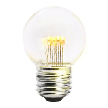 Лампа светодиодная LED 1вт Е27 прозрачный 2700К шар