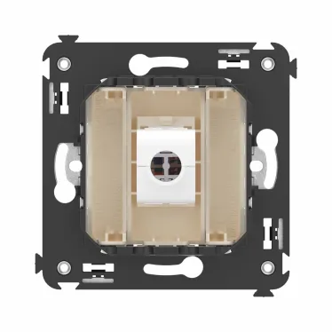 Avanti Компьютерная розетка RJ-45 без шторки в стену, кат.6А одинарная, Ванильная дымка