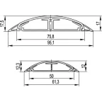 Канал напольный 50x12 черный