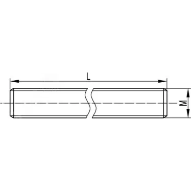 Шпилька М10х1000 нержавеющая сталь AISI 316L