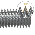 Шпилька резьбовая M6x1000 мм, высокопрочная, класс прочности 5.8, DIN975