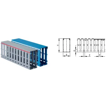 Короб перфорированный RL12 80x80 серый QUADRO