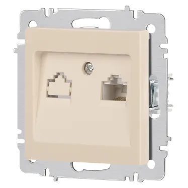 Розетка Intro Accent 6-303-02 информационная RJ45, IP20, СУ, слоновая кость