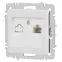 Розетка Intro Accent 6-303-01М информационная RJ45, IP20, СУ, белый матовый