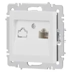 Розетка Intro Accent 6-303-01М информационная RJ45, IP20, СУ, белый матовый