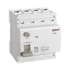 Выключатель дифференциального тока ВД-100N 4P 25А 100мА тип AC эл-мех 6кА PROXIMA