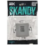 SKANDY Розетка компьютерная RJ45 кат.6 SK-K02S серебряный IEK