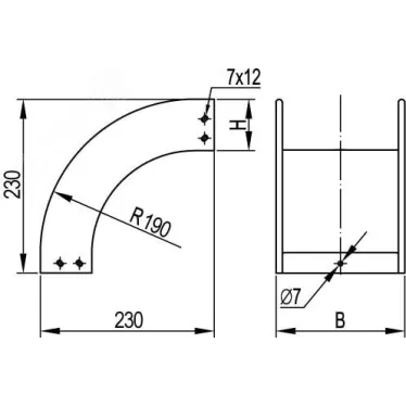 Вилка настенная IP67 125А 3P+E 400В