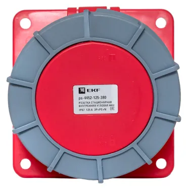 Розетка стационарная внутренняя угловая 4452 3Р+РЕ+N 125А 380В IP67 PROxima