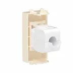 Avanti Компьютерная розетка RJ-45 без шторки модульная, кат.6А, Ванильная дымка, 1 модуль
