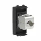 Avanti Компьютерная розетка RJ-45 без шторки модульная, кат.6 экранированная, Черный матовый, 1 модуль