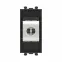 Avanti Компьютерная розетка RJ-45 без шторки модульная, кат.6 экранированная, Черный матовый, 1 модуль