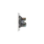 Розетка ROUND компьютерная RJ45 кат6 + TV скрытой установки механизм перламутр