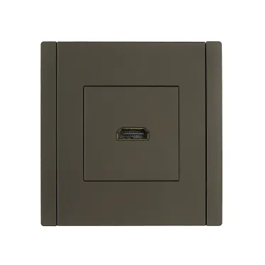 FORTE@PIANO Розетка HDMI FP340 серый IEK