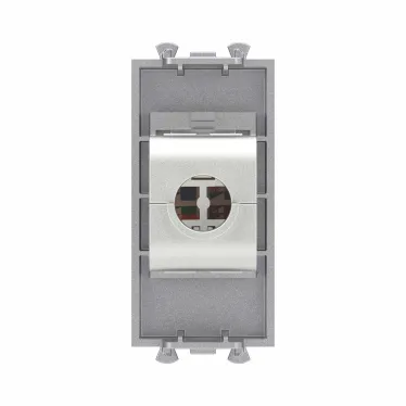 Avanti Компьютерная розетка RJ-45 без шторки модульная, кат.6А экранированная, Закаленная сталь, 1 модуль